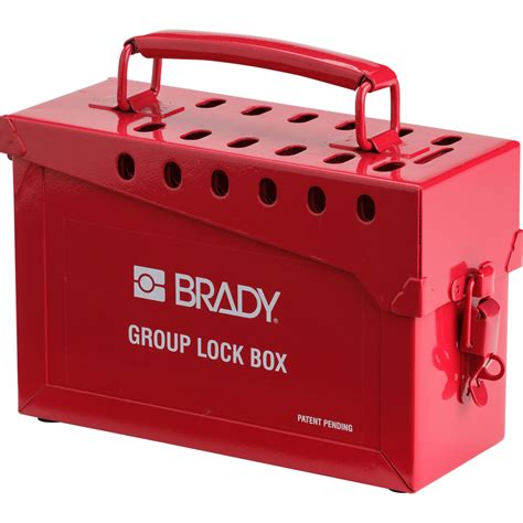 brady metal lock box|brady lockout box.